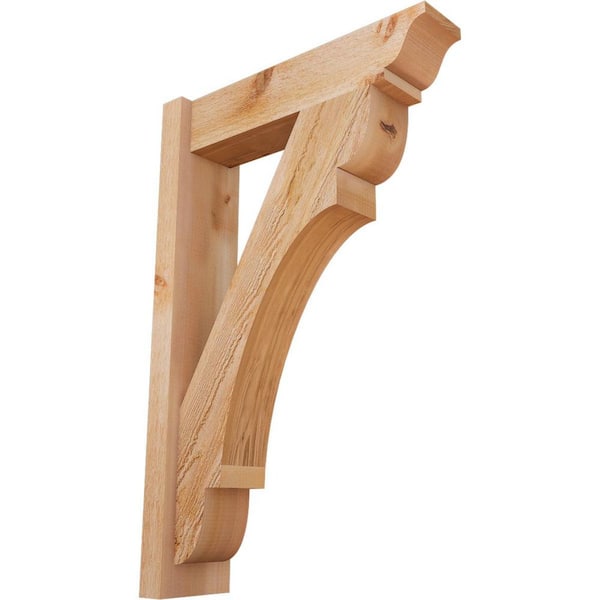 Ekena Millwork 6 in. x 34 in. x 22 in. Western Red Cedar Olympic Traditional Rough Sawn Outlooker