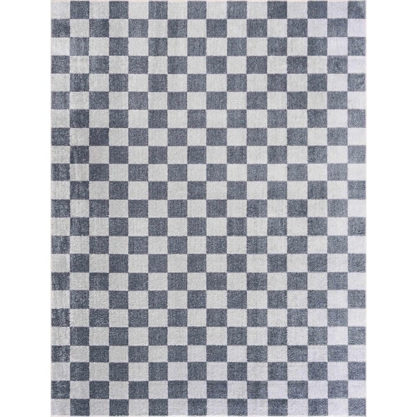 Alia 7 ft. X 9 ft. Ivory/Blue/Gray Area Rug