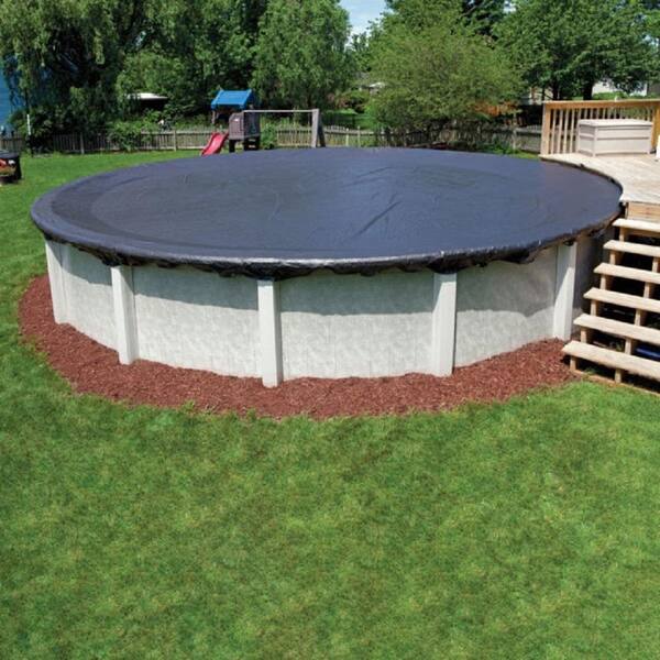 thumbnail image 2 of Winter Block 18' Round Blue Above-Ground Winter Pool Cover – Solid Polyethylene 2 of 5