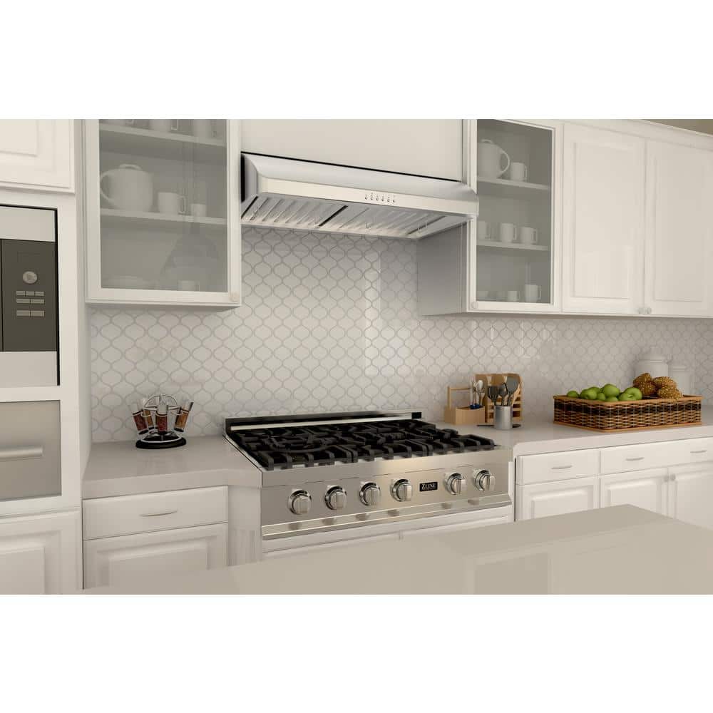 36" Brushed Stainless Steel Under Cabinet Range Hood