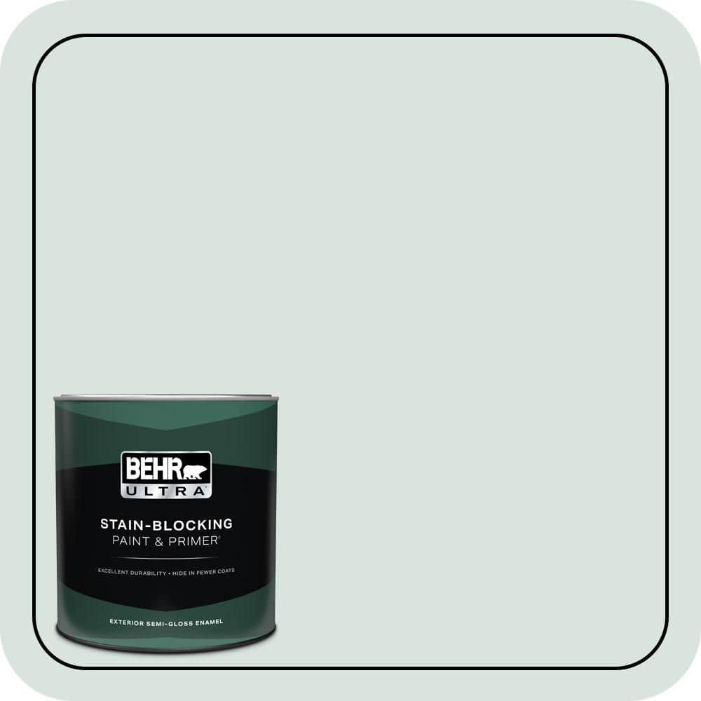 1 qt. #N430-1 Mountain Peak White Semi-Gloss Enamel Exterior Paint & Primer price history on PriceWatchPro