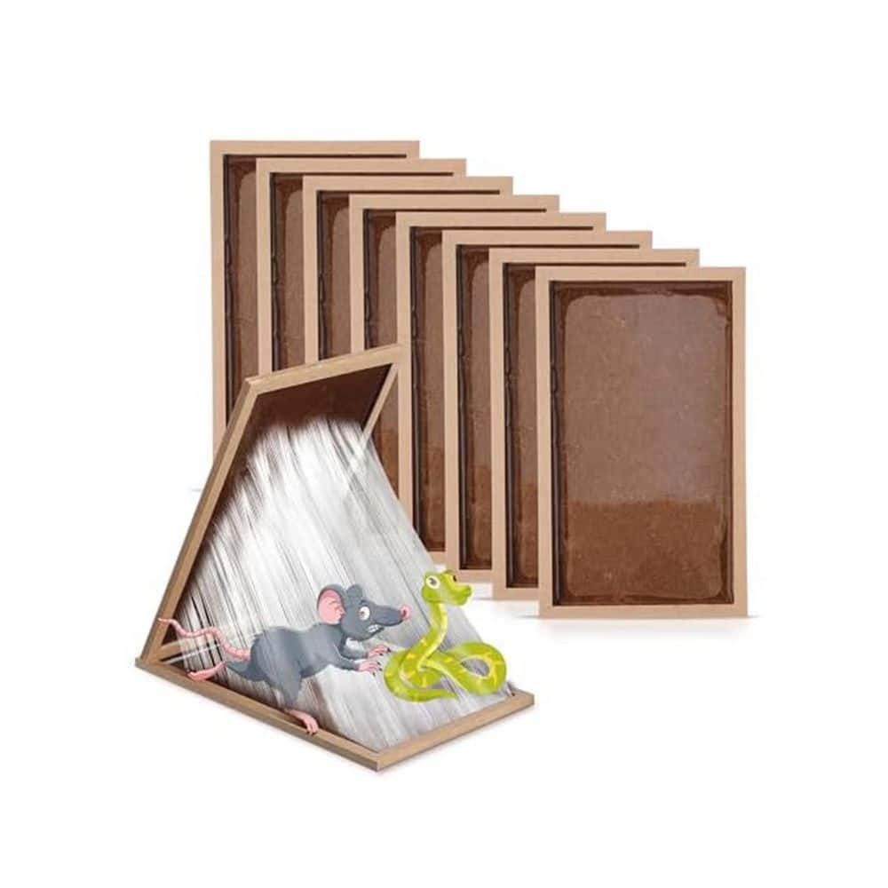 Indoor Outdoor Heavy Duty Non-Toxic Wooden Mouse Rat Snake Pest Trap Large Pre-Scented Glue Board 8-Pack price history on PriceWatchPro