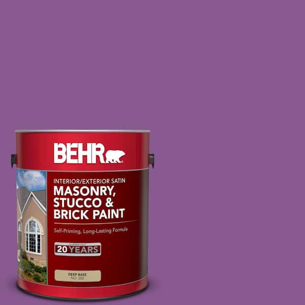 1 gal. #P100-6 Chakra Satin Interior/Exterior Masonry, Stucco and Brick Paint