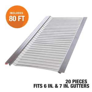 4 ft. L x 6 in. W Stainless Steel Micro-Mesh Gutter Guard (80 ft. Kit)