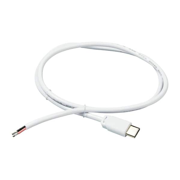 Generation Lighting Disk Lighting 24 Inch White Power Cord