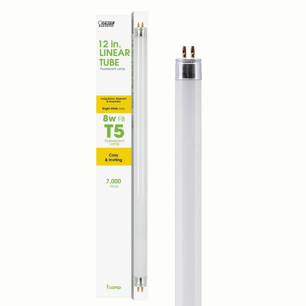 Feit Electric 8-Watt 12 in. T5 G5 Linear Fluorescent Tube Light
