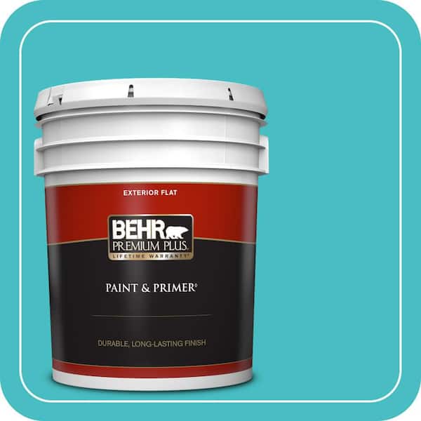 BEHR PREMIUM PLUS 5 gal. Home Decorators Collection #HDC-WR14-6 North Wind Flat Exterior Paint & Primer