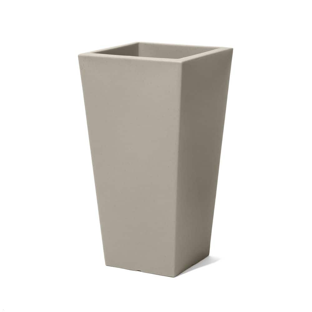 Everton Large Concrete Indoor Plastic Square Planter Indoor Outdoor Use (15 in. W x 15 in. H x 28 in.) 1-Pack price history on PriceWatchPro