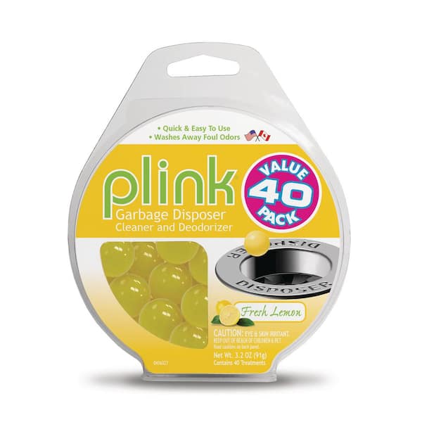 Plink 40-Count Lemon Garbage Disposer Deodorizer and Cleaner