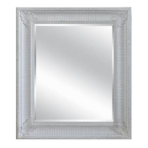 Sherbrooke 23.5 in. H x 19.6 in. W Rectangular Wood Light Brushed Grey Mirror