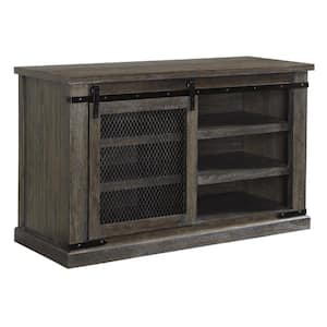 50 in. Brown Wood TV Stand Fits TVs up to 48" in. with 3 Shelves