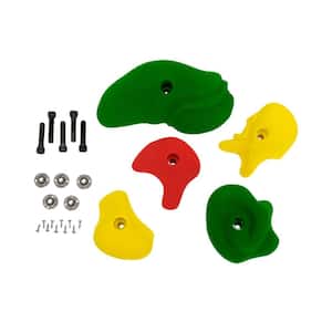 5 Pcs Rock Climbing Holds Wall Stones In/Outdoor Playground For Adults P7J6 