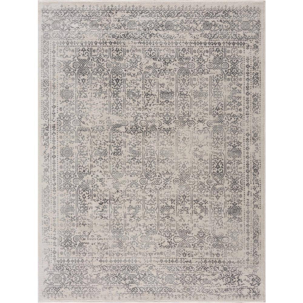 HAUTELOOM Michie Cream/Gray/Light Slate 8 ft. x 10 ft. Area Rug MCHQT71010 The Home Depot