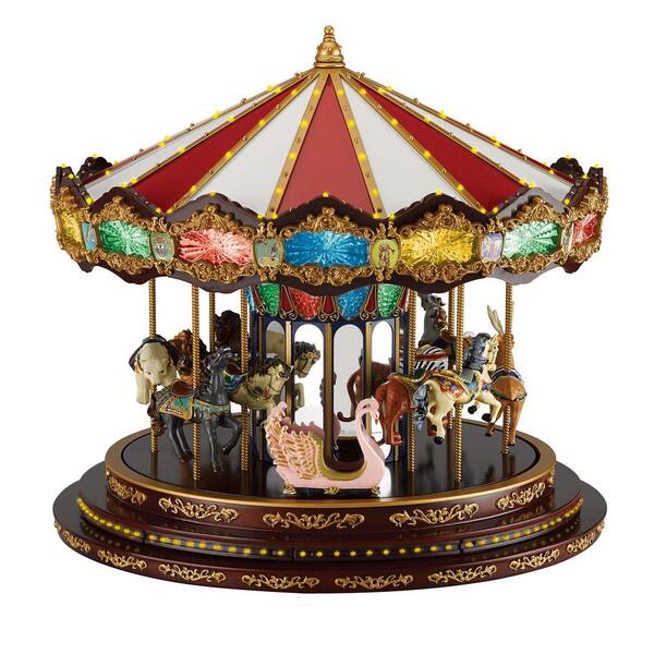 Mr. Christmas 15.40 in. Marquee Deluxe Carousel