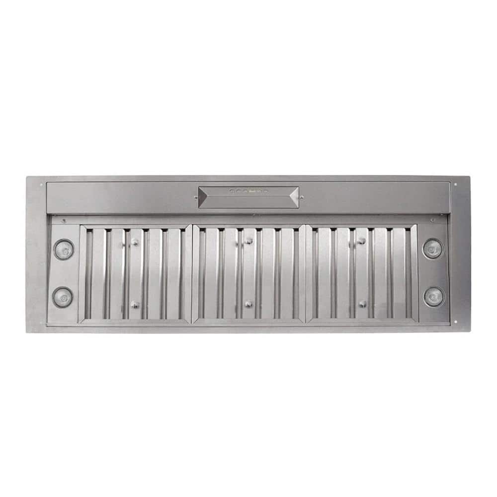 Hurricane PLJL INS.40.21D 40 in. 1200 CFM Built-in Range Hood Insert with LED Lights and Baffles in Stainless Steel price history on PriceWatchPro