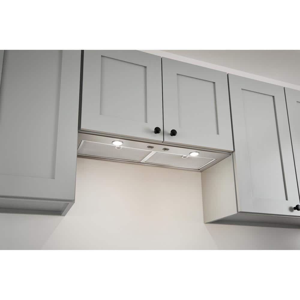 24-Inch Stainless Steel Convertible Range Hood Insert with LED Lighting