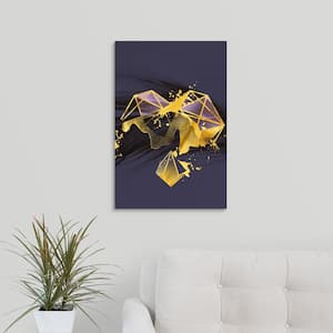 16 in. x 24 in. "Gold Rush" by Circle Art Group Canvas Wall Art