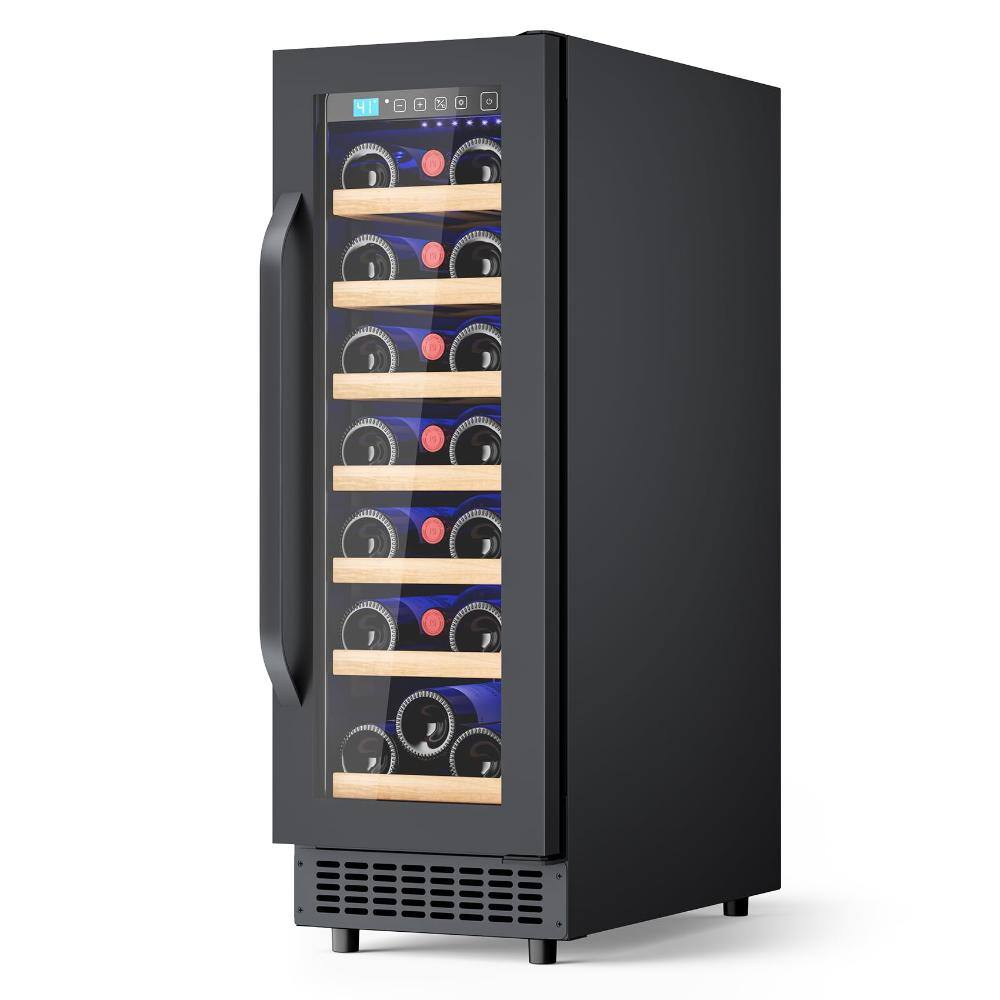 12 in. Wine 2 cu.ft 21 Bottles Wine Cooler Refrigerator with Double-Layer Tempered Glass Door, Compressor Quick Cooling price history on PriceWatchPro