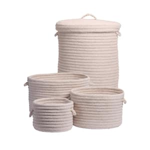 Ethan 4-Piece Natural Wool Basket Set