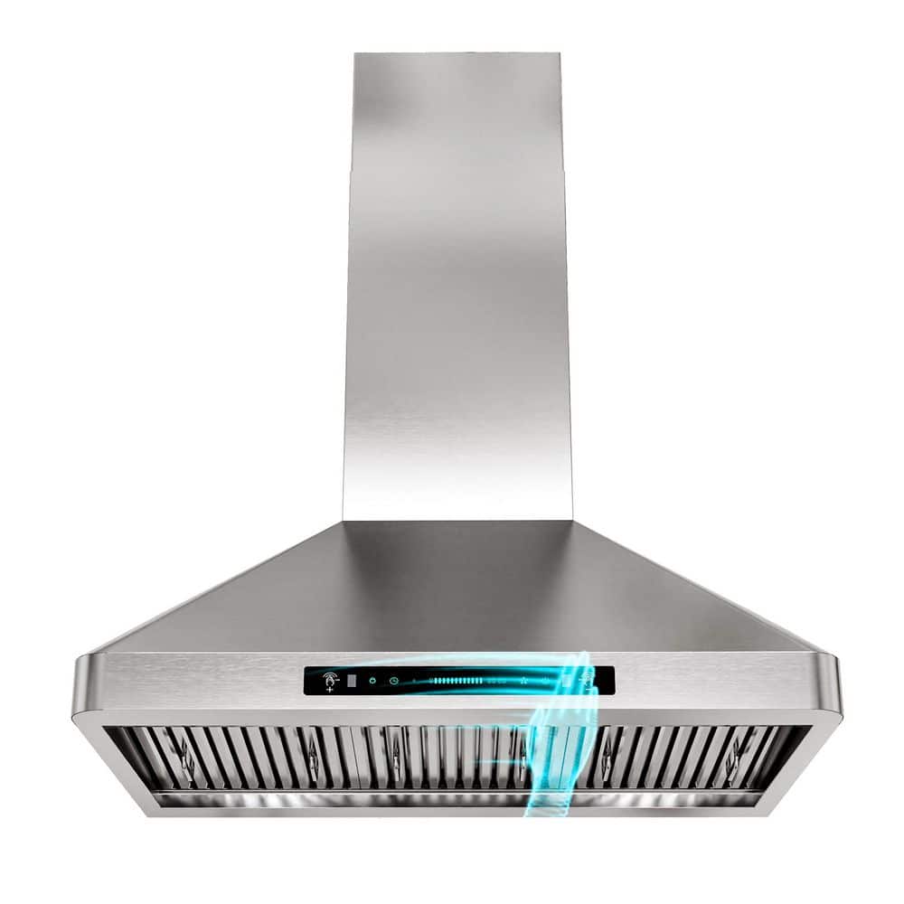 36 in. 900 CFM Convertible Wall Mount Downdraft System Stainless Rounded Corners, Touch and Gesture Control with Remote price history on PriceWatchPro