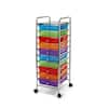 Seville Classics Black 10-Drawer Organizer Cart SHE16218KB - The Home Depot