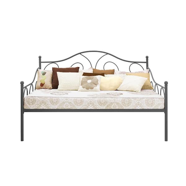 DHP Vanya Silver Metal Full Size Daybed DE42926 The Home Depot