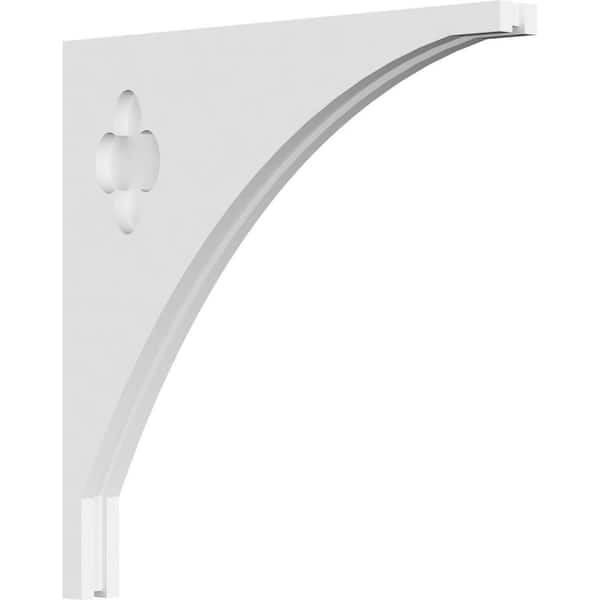Ekena Millwork 1-7/8 in. x 20 in. x 20 in. PVC Turner Corbel