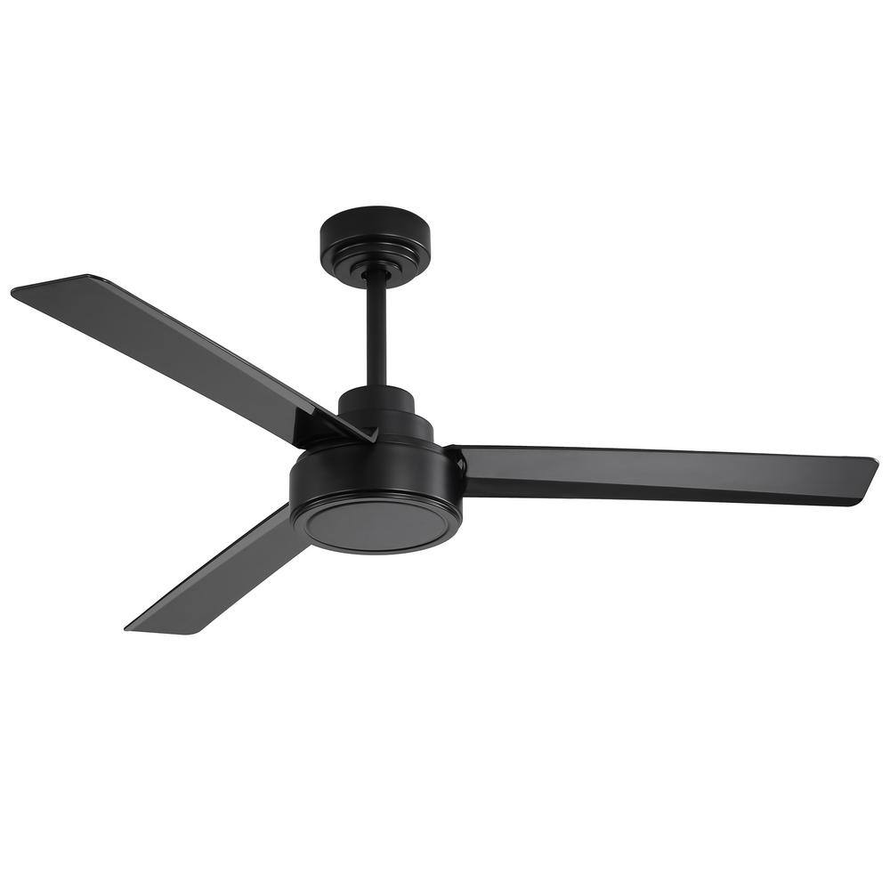 52 in. Indoor/Outdoor Black Farmhouse Ceiling Fan with Remote Control, 3 ABS Blades, Reversible DC Motor(Without Light) price history on PriceWatchPro