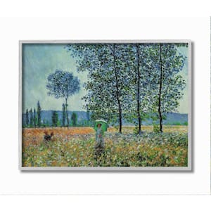 "Classic Monet Felder Painting Woman with Parasol" by Claude Monet Framed People Wall Art Print 11 in. x 14 in.