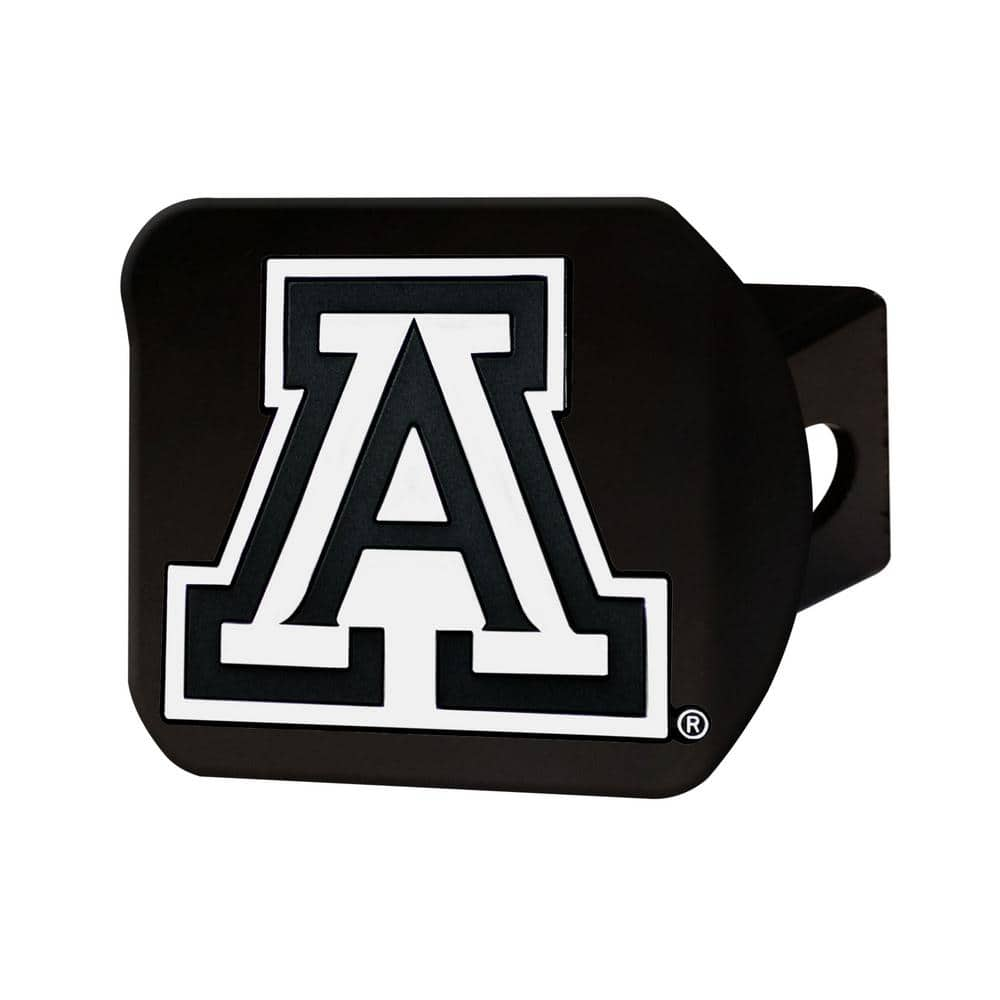 NCAA University of Arizona Class III Black Hitch Cover with Chrome