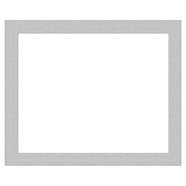 Amanti Art Shiplap White 34 in. x 28 in. Wood Framed Dry Erase Magnetic Memo Board