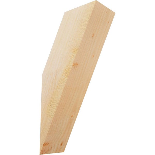 Ekena Millwork 6"W x 12"D x 24"H Traditional Rough Sawn Knee Brace, Douglas Fir