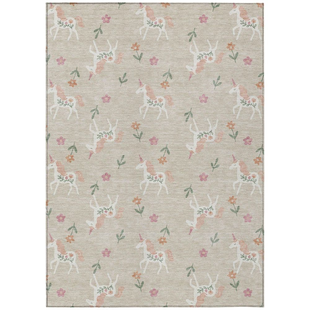 Chantille Machine Washable Indoor/Outdoor Abstract ACN2657 Beige 8 ft. x 10 ft. Area Rug price history on PriceWatchPro