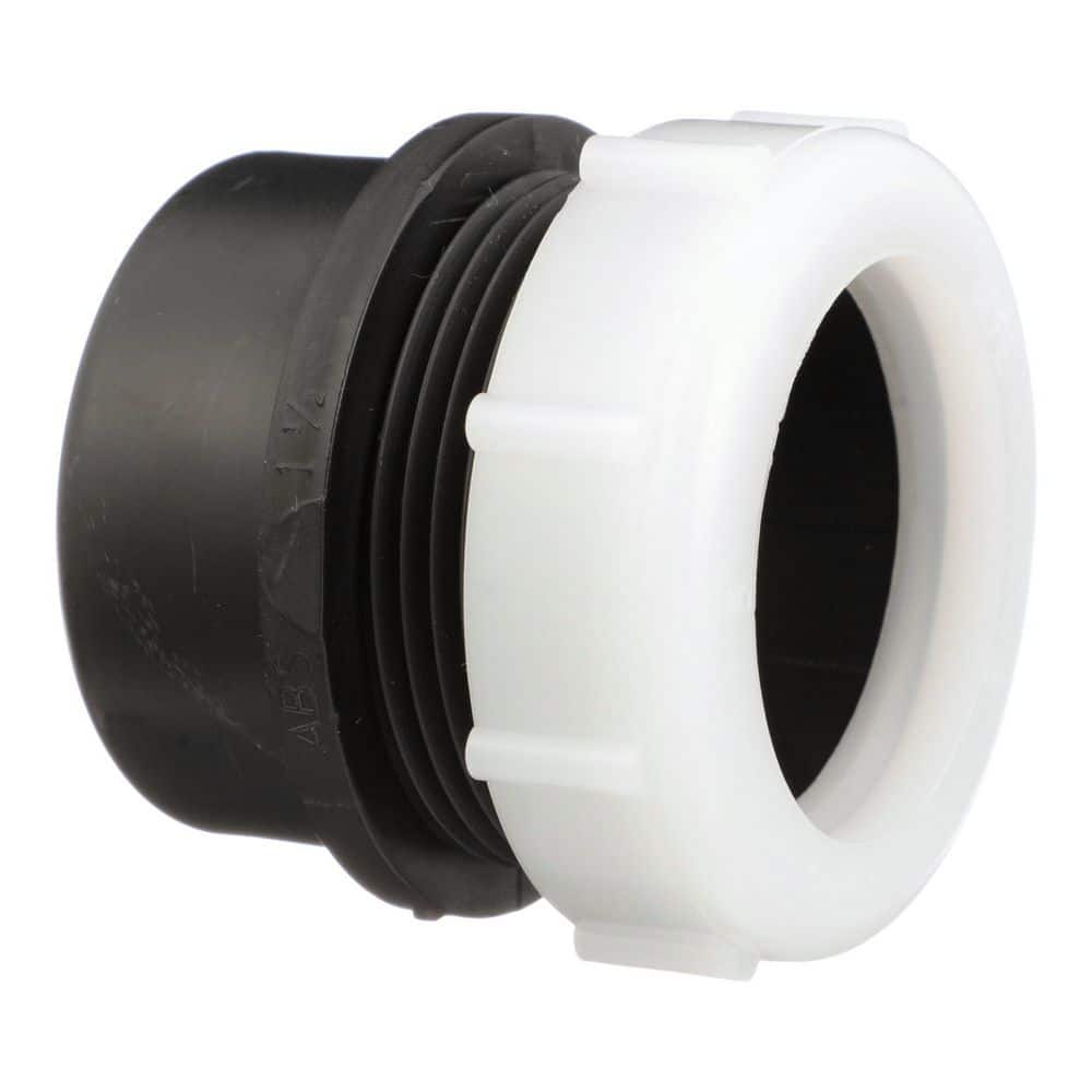 Charlotte Pipe 1-1/2 in. ABS DWV Spigot x Slip-Joint Trap Adapter