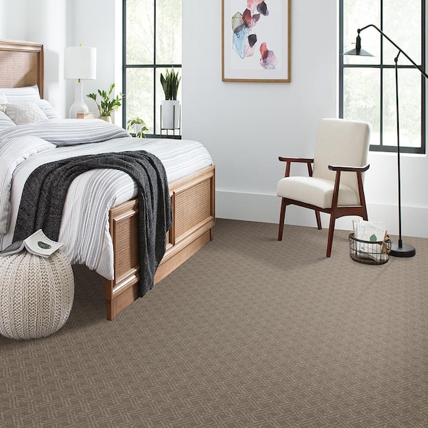 Pure - Rushmore-Gray 38 oz. Triexta Pattern Installed Carpet