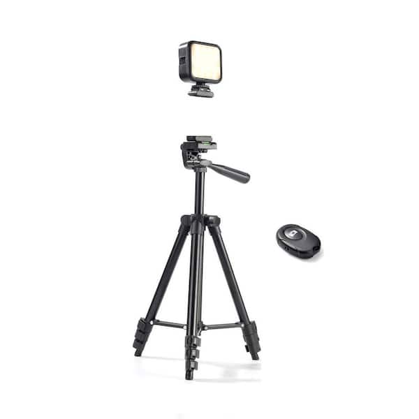 Vlogging Kit with Tripod Wireless Microphone RGB Fill Light Remote for YouTube Content Creators