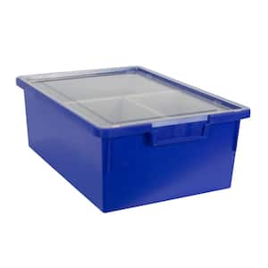 Rubbermaid Roughneck 3 Gal. Rugged Storage Tote Container, Blue (6-Pack)  RMRT030016-6pack - The Home Depot