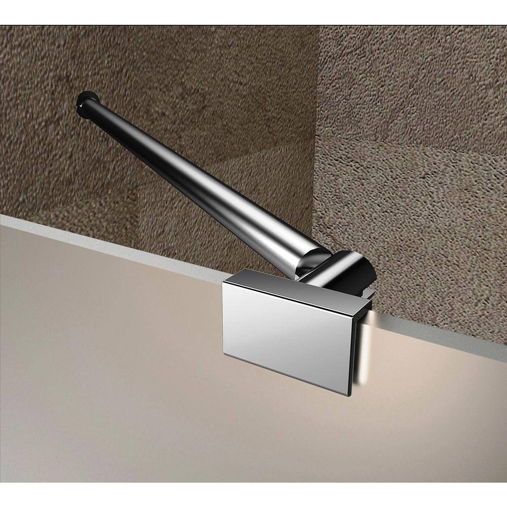 Nautis GS 63" Chrome Frameless Frosted Pivot Shower Door
