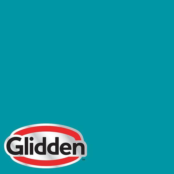 Glidden Essentials 1 gal. #HDGB27 Hawaiian Teal Flat Exterior Paint