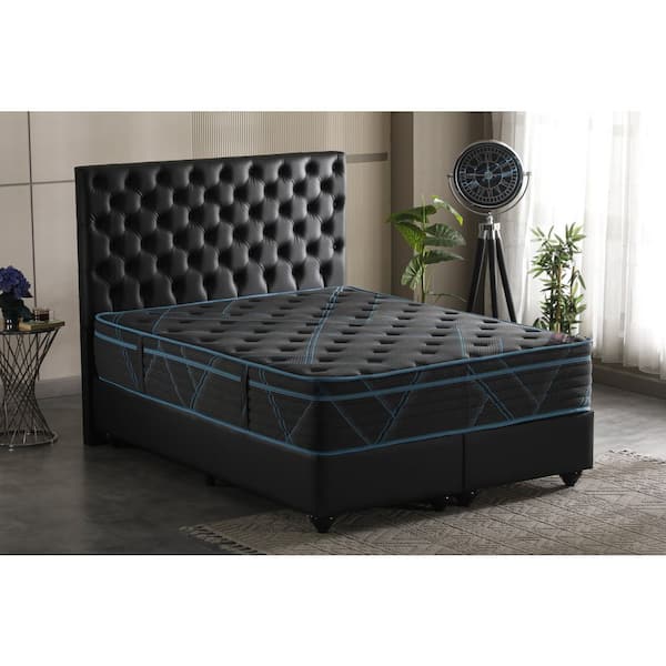 Ottomanson Luxury Eurotop Queen Medium Firm Memory Foam, Premium Quilted Cover 13 in. Bed-in-a-Box Mattress