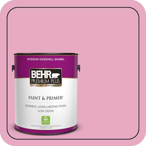 BEHR PREMIUM PLUS 1 gal. #P130-3 Little Princess Eggshell Enamel Low Odor Interior Paint & Primer