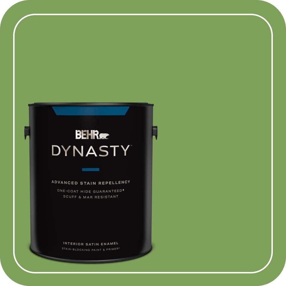 1 gal. #P380-6 Springview Green Satin Enamel Interior Stain-Blocking Paint and Primer price history on PriceWatchPro