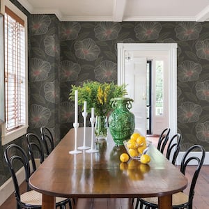 56.4 sq. ft. Mythic Grey Floral