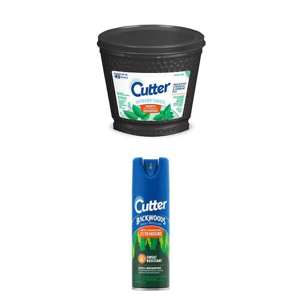 17 oz. Black Citronella Candle and 6 oz. Mosquito Insect Repellent Combo