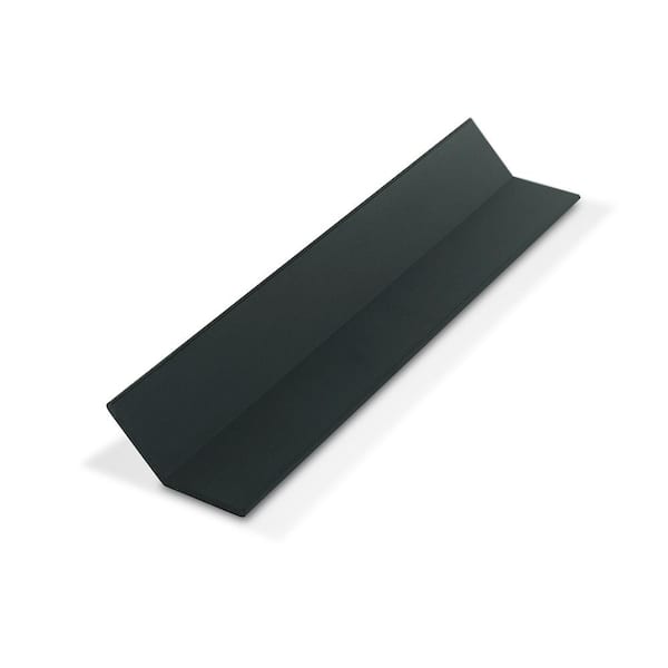 Outwater 1 in. D x 1 in. W x 36 in. L Black Styrene Plastic 135° Even Leg Angle Moulding 12 Total Lineal Feet (4-Pack)