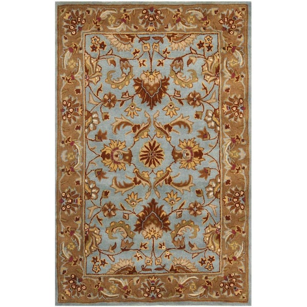 SAFAVIEH Heritage Blue/Beige 4 ft. x 6 ft. Floral Antique Area Rug