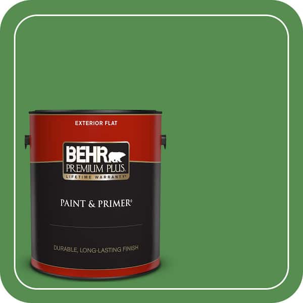 BEHR PREMIUM PLUS 1 gal. #M390-6 Belfast Flat Exterior Paint & Primer