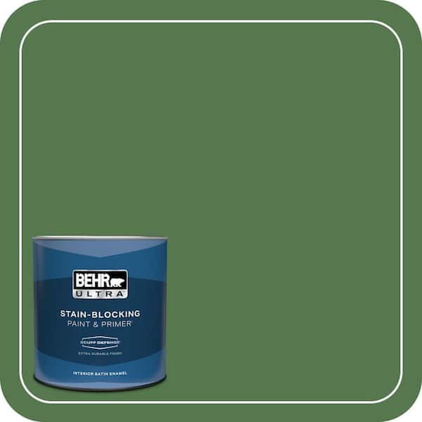 BEHR ULTRA 1 qt. #450D-7 Torrey Pine Extra Durable Satin Enamel Interior Paint & Primer