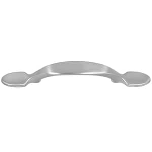 3 in. Center-to-Center Arch Satin Nickel Arch Cabinet Pull