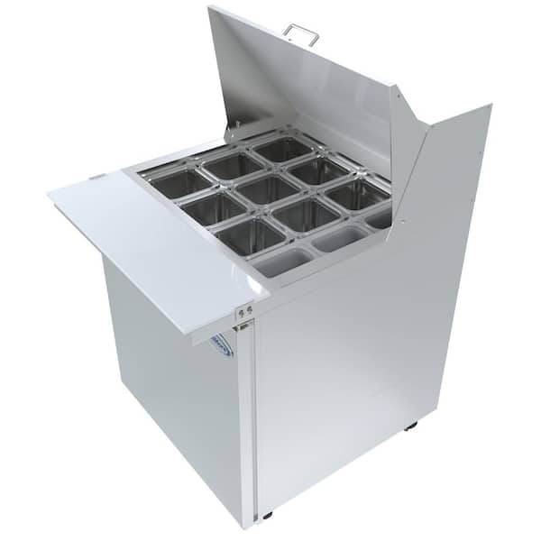 Koolmore 47 in. W 10 cu. ft. Refrigerated Food Prep Station Table